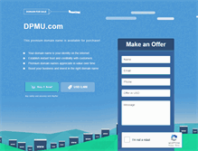 Tablet Screenshot of dpmu.com